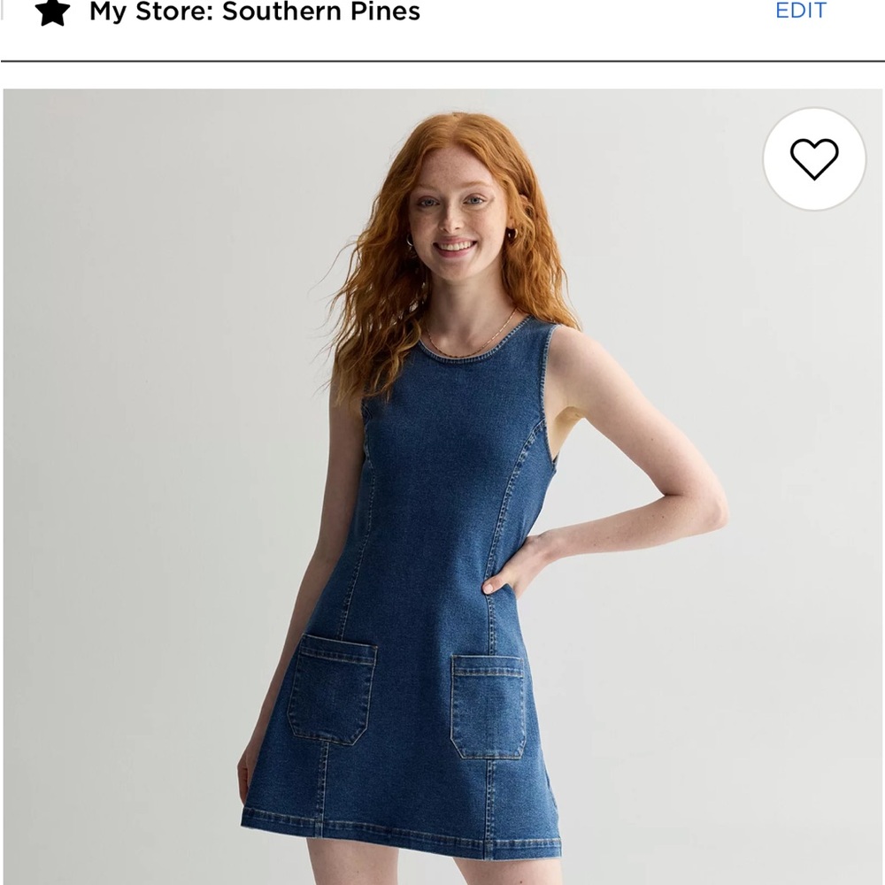 Tinseltown Blue Denim Dress